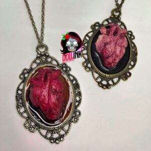 Collar camafeo real heart