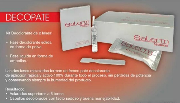 Kit decolorante decopate salerm - Imagen 2
