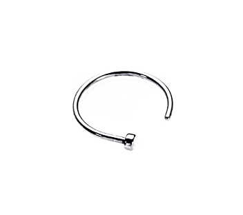 Joya de piercing aro nariz C ring nostril - Imagen 2