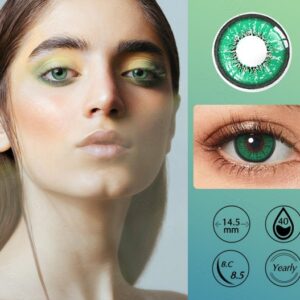 Lentes de contacto para halloween verde