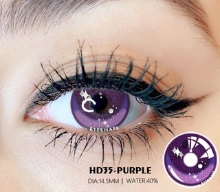 Lentes de contacto para halloween morado 35 - Imagen 2