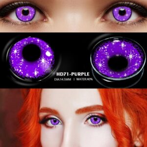 Lentes de contacto para halloween morado 71