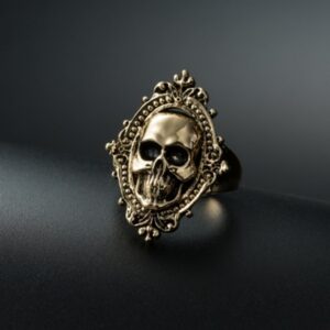 Anillo gothic skull