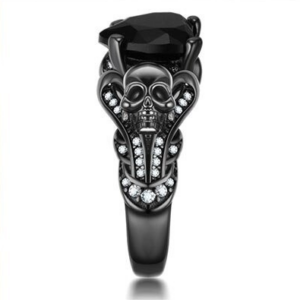 Anillo heart skull