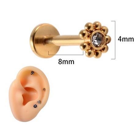 Joya de piercing flor - Imagen 2