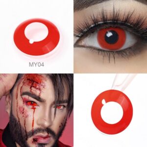 Lentes de contacto para halloween red evil