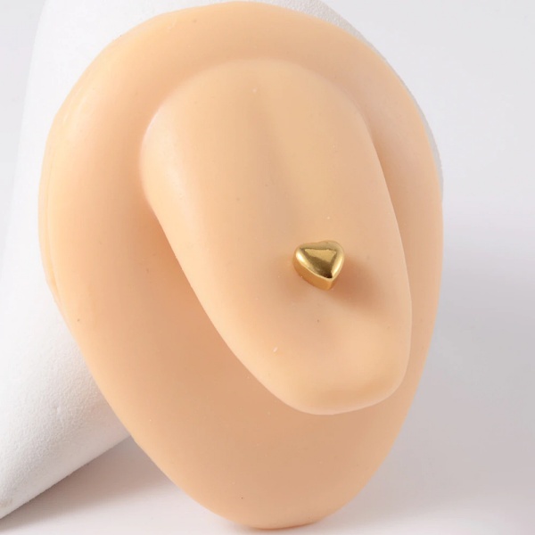 Joya de piercing para lengua heart - Imagen 4