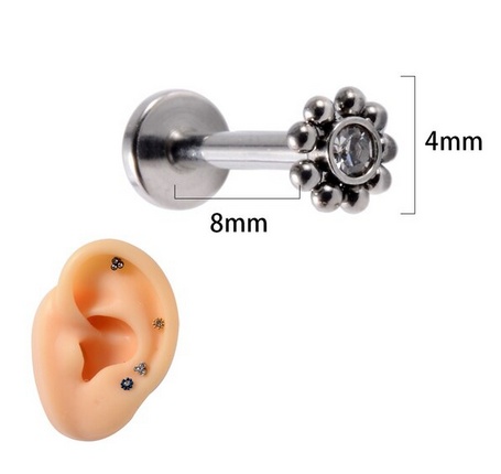 Joya de piercing flor - Imagen 3