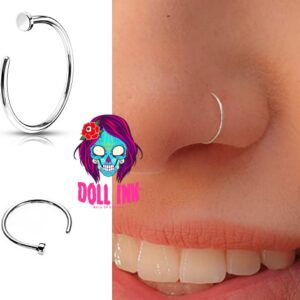 Joya de piercing aro nariz C ring nostril