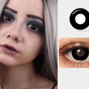 Lentes de contacto para halloween negro