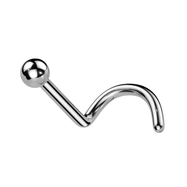 Joya de piercing nariz nostril screw bola