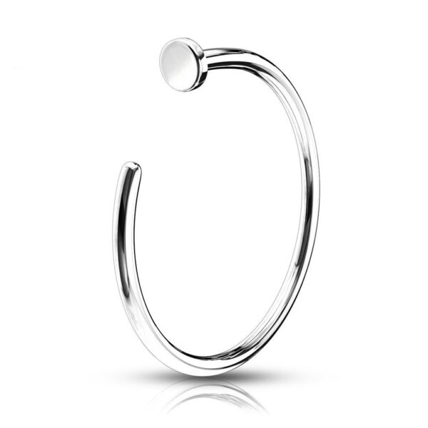 Joya de piercing aro nariz C ring nostril - Imagen 3