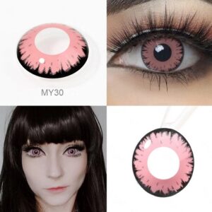 Lentes de contacto para halloween  vampire pink