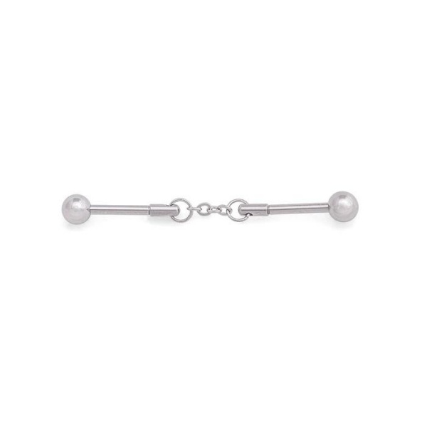 Joya de industrial piercing con cadena - Imagen 2