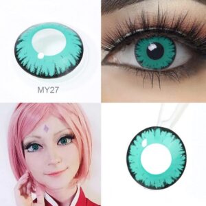 Lentes de contacto para halloween vampire green