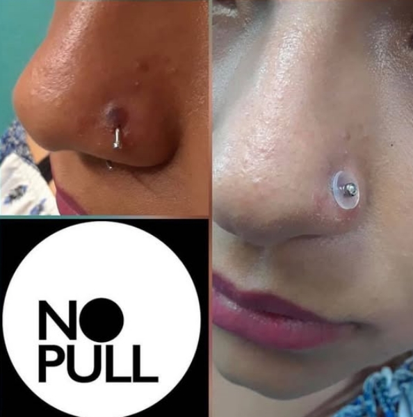 NoPull piercing Disc disco de silicona para piercings. Es un disco en silicona grado médico* el cuál ayuda en perforaciones/piercings corporales.