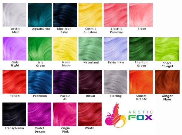 tinte arctic fox hair color