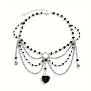 Choker chains heart