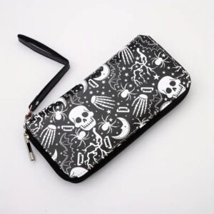 Billetera skulls and spiders