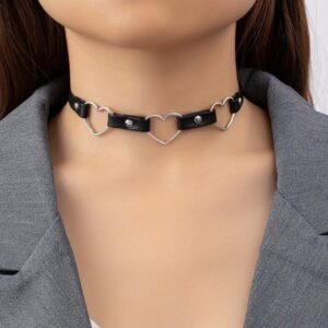 Choker black hearts