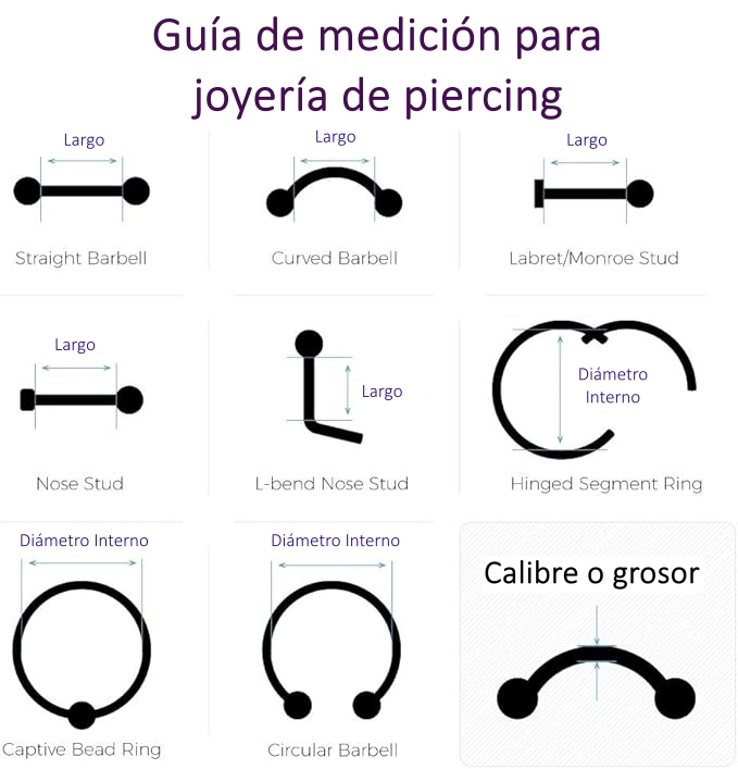 Joya de piercing para pezón cristal - Imagen 4