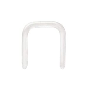 Joya para piercing septum retenedor en vidrio borosilicato gorilla glass