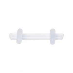 Joya para piercing barbell retenedor en vidrio borosilicato gorilla glass