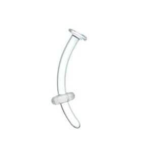 Joya para piercing barbell curvo retenedor en vidrio borosilicato gorilla glass