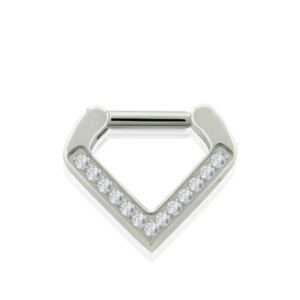 Joya de piercing rombo cristales septum