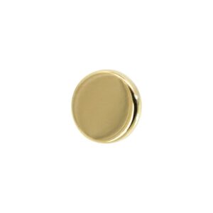 joya de piercing disco de oro anatometal