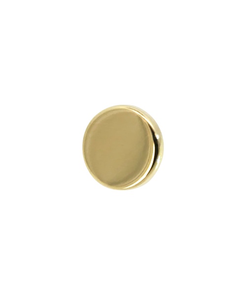 joya de piercing disco de oro anatometal