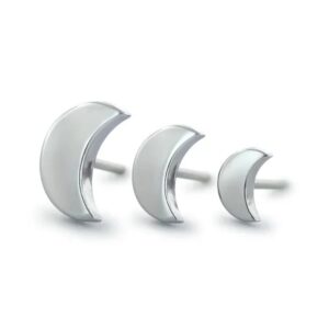 Joya de piercing labret push pin luna neometal