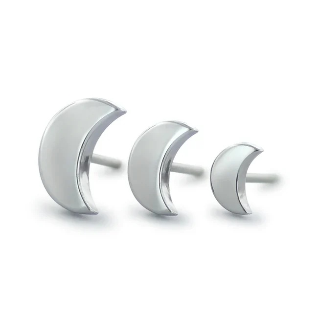 Joya de piercing labret push pin luna neometal