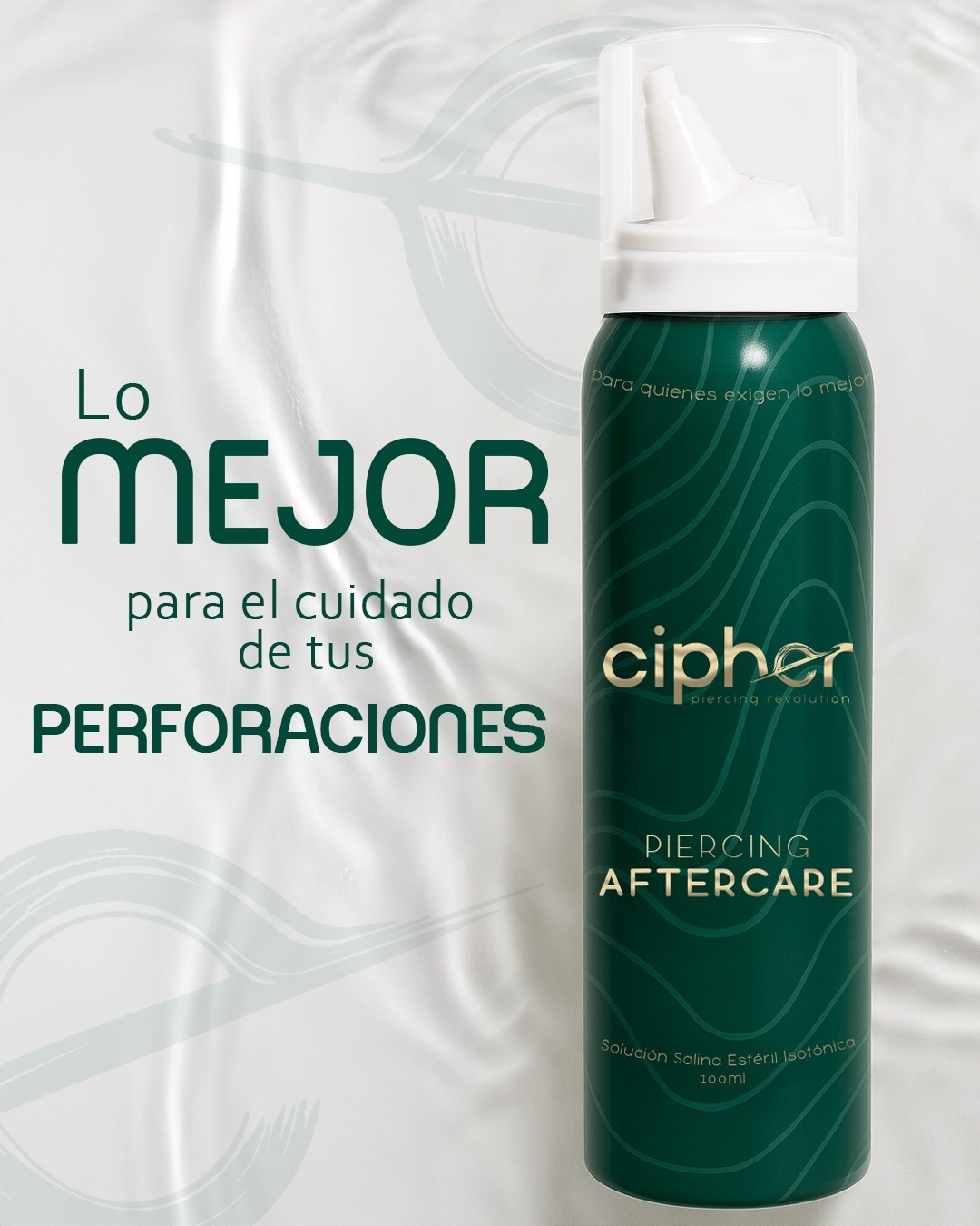 Cipher piercing aftercare spray